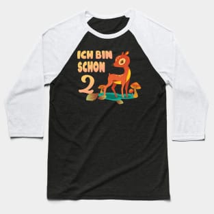 Rehkitz Bambini Kinder 2. Geburtstag Geschenk Baseball T-Shirt